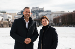 ein Bild von Fraktionsvorsitzender Ulrich Siegmund und LH-Stv. Marlene Svazek