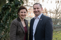 Ein Bild von Landesparteiobfrau Marlene Svazek und Landesgeschäftsführer Christopher Breitenthaler